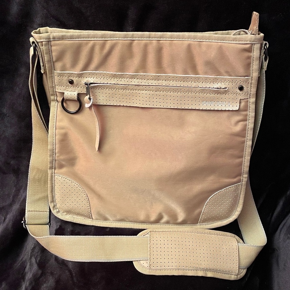 Diesel RARE Y2K Spare Parts Nylon & Leather Padded Cyber Tech-ware Crossbody Bag